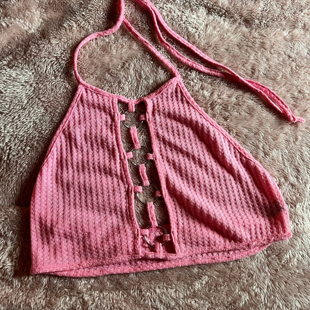 Pink crop top